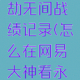 网易大神怎么看永劫无间战绩记录(怎么在网易大神看永劫无间战绩)