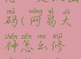 网易大神怎么更改密码(网易大神怎么修改实名认证)