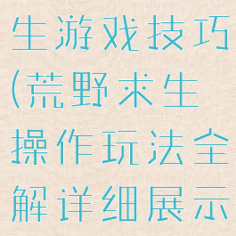 网易荒野求生游戏技巧(荒野求生操作玩法全解详细展示)