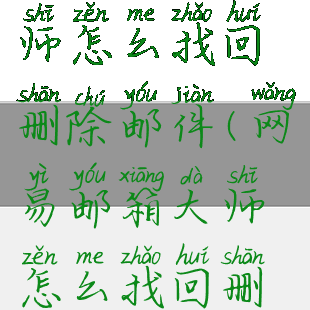 网易邮箱大师怎么找回删除邮件(网易邮箱大师怎么找回删除邮件信息)