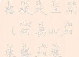 网易uu加速器模式区别(网易uu加速器加速模式区别)