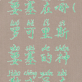 罗可里斯要塞在哪(罗可里斯要塞的神教成员在哪)