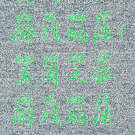 美国之旅游戏玩法(美国之旅游戏玩法视频)