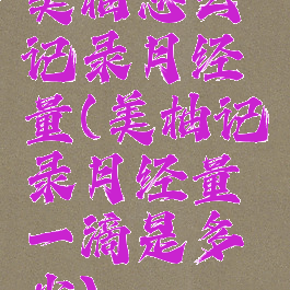 美柚怎么记录月经量(美柚记录月经量一滴是多少)