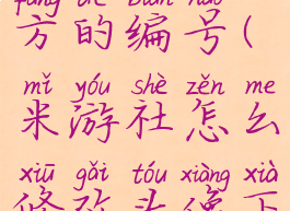米游社怎么修改头像下方的编号(米游社怎么修改头像下方的编号名字)