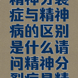 精神分裂症与精神病的区别是什么请问精神分裂症是精