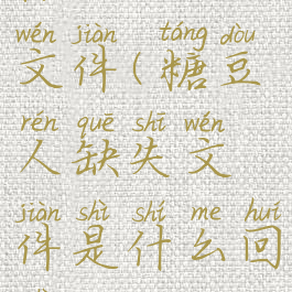 糖豆人缺失文件(糖豆人缺失文件是什么回事)