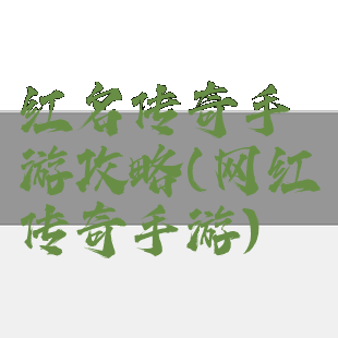 红名传奇手游攻略(网红传奇手游)