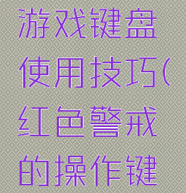 红色警报游戏键盘使用技巧(红色警戒的操作键说明)