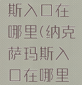 纳克萨玛斯入口在哪里(纳克萨玛斯入口在哪里9.0)