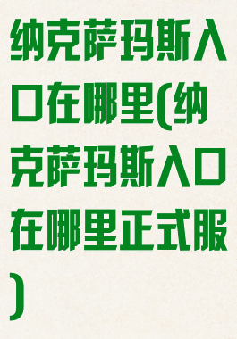 纳克萨玛斯入口在哪里(纳克萨玛斯入口在哪里正式服)