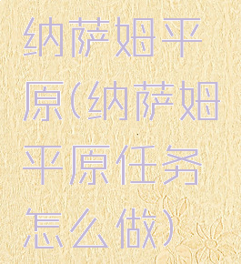 纳萨姆平原(纳萨姆平原任务怎么做)