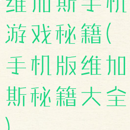 维加斯手机游戏秘籍(手机版维加斯秘籍大全)