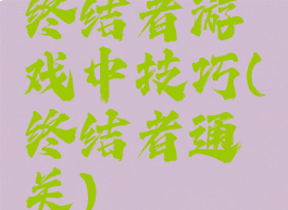 终结者游戏中技巧(终结者通关)