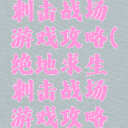 绝地求生刺击战场游戏攻略(绝地求生刺击战场游戏攻略大全)