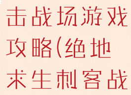 绝地求生刺击战场游戏攻略(绝地求生刺客战场)