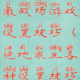 绝地求生刺激战场游戏设置技巧(绝地求生各种设置技巧)