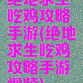 绝地求生吃鸡攻略手游(绝地求生吃鸡攻略手游视频)