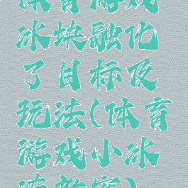 体育游戏冰块融化了目标及玩法(体育游戏小冰冻教案)