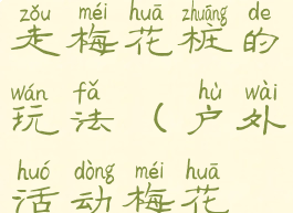 体育游戏巧走梅花桩的玩法(户外活动梅花桩的玩法)