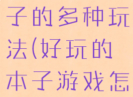 体育游戏本子的多种玩法(好玩的本子游戏怎么做)