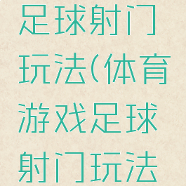 体育游戏足球射门玩法(体育游戏足球射门玩法教案)