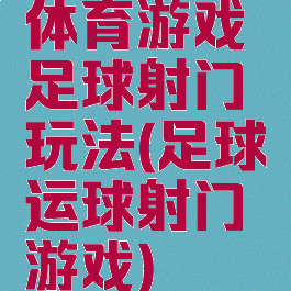 体育游戏足球射门玩法(足球运球射门游戏)