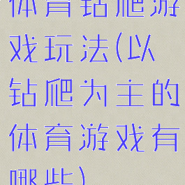 体育钻爬游戏玩法(以钻爬为主的体育游戏有哪些)