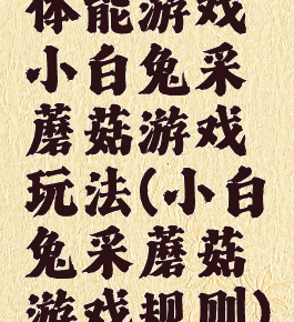 体能游戏小白兔采蘑菇游戏玩法(小白兔采蘑菇游戏规则)