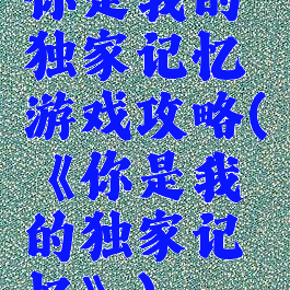 你是我的独家记忆游戏攻略(《你是我的独家记忆》)