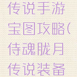 侍魂胧月传说手游宝图攻略(侍魂胧月传说装备图鉴在哪)