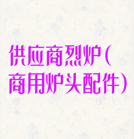 供应商烈炉(商用炉头配件)