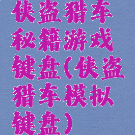 侠盗猎车秘籍游戏键盘(侠盗猎车模拟键盘)