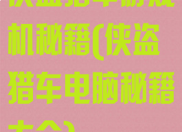 侠盗猎车游戏机秘籍(侠盗猎车电脑秘籍大全)