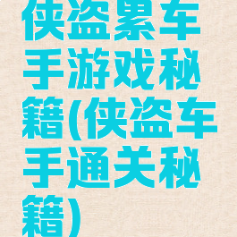侠盗累车手游戏秘籍(侠盗车手通关秘籍)