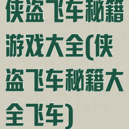 侠盗飞车秘籍游戏大全(侠盗飞车秘籍大全飞车)