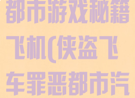 侠盗飞车罪恶都市游戏秘籍飞机(侠盗飞车罪恶都市汽车飞行秘籍)
