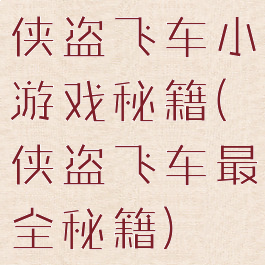 侠盗飞车小游戏秘籍(侠盗飞车最全秘籍)