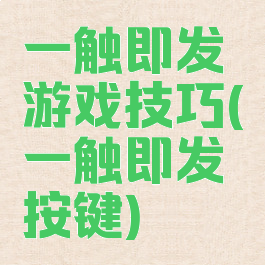 一触即发游戏技巧(一触即发按键)