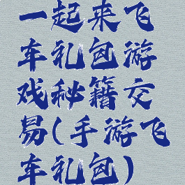 一起来飞车礼包游戏秘籍交易(手游飞车礼包)