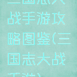 三国志大战手游攻略图鉴(三国志大战手游)