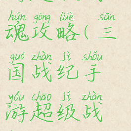 三国战纪手游超级战魂攻略(三国战纪手游超级战魂攻略大全)
