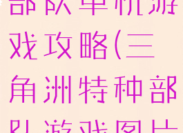 三角洲特种部队单机游戏攻略(三角洲特种部队游戏图片)