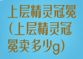 上层精灵冠冕(上层精灵冠冕卖多少g)