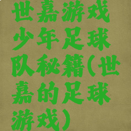 世嘉游戏少年足球队秘籍(世嘉的足球游戏)