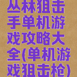 丛林狙击手单机游戏攻略大全(单机游戏狙击枪)