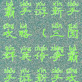 东汉群雄争霸手游新手攻略(三国群英传争霸手游新手攻略)