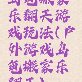 乌龟搬家乐翻天游戏玩法(户外游戏乌龟搬家乐翻天)