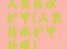 人类传承护甲(人类传承护甲外观)