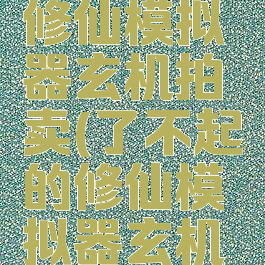 了不起的修仙模拟器玄机拍卖(了不起的修仙模拟器玄机拍卖描述)